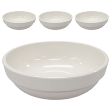 ABM 迷你8吋餐碗, 19cm, 白色, 4個