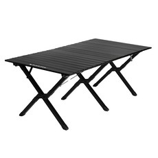 BLACK DOG 黑狗 山居 鋁合金蛋捲桌 CBD2450JJ033, 夜幕黑色 120, 117cm, 117x60x44cm