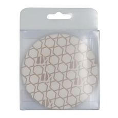 收納王妃 自創杯墊簡約系列 圓, 裂紋, 6個