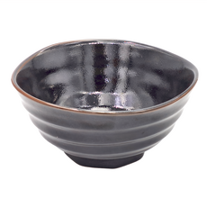 黑天目17多用井 Set - 日本餐具, 黑色, 1個