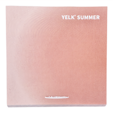 YELK 夏日漸層暈染方形便利貼 N次貼, 8x8公分, 一本約50張, 紅色 紅甜西瓜, 10本