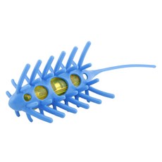 L’chic 震動異形毛毛鼠, 趣味逗貓玩具，安全無毒材質, 藍色, 1個