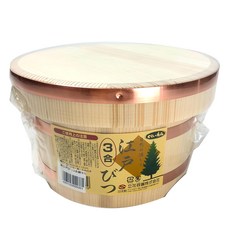 杉木壽司桶 3合用 附蓋 21 x 13cm, 日式料理必備, 1個, 原木色