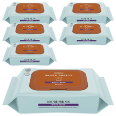 KUNDAL 昆黛爾 10倍高濃縮柔軟香氛烘衣紙 白麝香, 80張, 6包