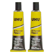 UHU 萬用超強接著膠 液體 33ml/30g 快速黏合 抗UV和防水, 2條