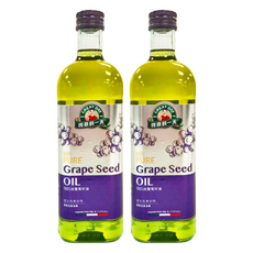 得意的一天 100%純葡萄籽油，油質清爽不油膩, 1L, 2瓶