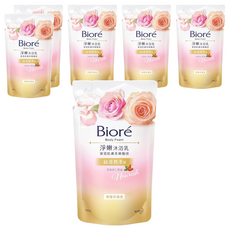 Biore 蜜妮 台灣公司貨 淨嫩沐浴乳 絲滑潤澤型 典雅玫瑰香 補充包, 700g, 6包