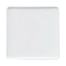 SSUEIM LEED系列 莫蘭迪陶瓷方形淺盤, 1個, 白色