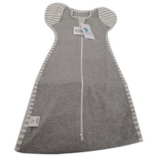 La Chamade 日安朵朵 嬰兒禮盒組 彈力棉質嬰兒包巾+寶寶襪+紗布包巾, 灰色