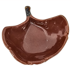 赤鋃 銀杏珍味缽 日本製陶瓷碗盤, 1個