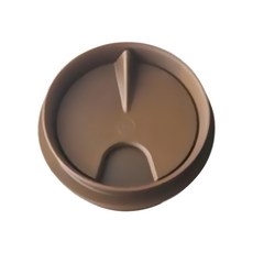 HYDY 2合1杯蓋 摩卡 食品級PP聚丙烯（耐熱140°C） 食品級矽膠 (耐熱220°C), 摩卡色, 1個