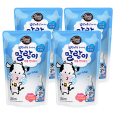 Shower mate 泡泡洗手慕斯補充包，柔軟泡沫，成分安全，無人工色素，牛奶滋潤，肌膚水潤, 250ml, 4包