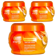 MAKARIZO 滋養護髮霜 03蜂王漿, 賦予頭髮彈性與光澤, 受損髮質適用, 500ml, 3罐