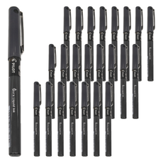 PILOT 百樂 HI-TECPOINT V5 直液式 鋼珠筆 0.5 黑色, 24支