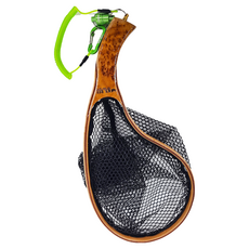 MR.BEE 蜜蜂先生 樟木原木撈網 棕色 + 黑色, 樟木 棕色 + 黑色