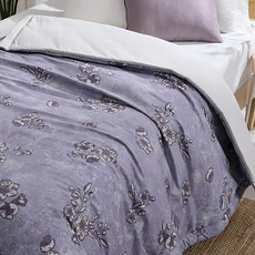 LAMINA 樂米娜 100%精梳棉涼被 600482P, 雪國之戀 紫色