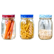 ADERIA 收納玻璃罐 直徑7 x 13cm 262g, 450ml, 12個