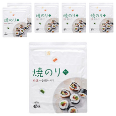 HADA 鍵庄 一番摘 壽司燒海苔 肉厚柔軟、海味鮮甜、入口即化, 21g, 6包