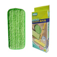 多麼潔 家幫派 特級超纖拖把替換包 乾濕兩用 超纖布 靜電力大, 31 x 14cm, 1盒