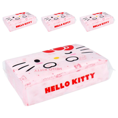 Hello Kitty 柔軟 天然紙巾 - 日本原產, 1入, 4包