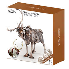 Hanayama 冰雪奇緣水晶藝廊馴鹿 3D水晶拼圖 Set 72片, 小斯, 1盒
