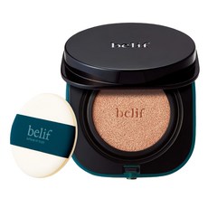 belif 台灣公司貨 老虎草無瑕水光氣墊粉餅 15 + 15g, 粉杏色, 1組