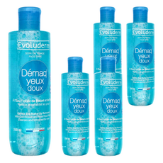 EvoLuderm 親膚溫和眼唇卸妝液 250ml, 法國原裝進口, 玫瑰花水, 一般眼唇適用, 5瓶