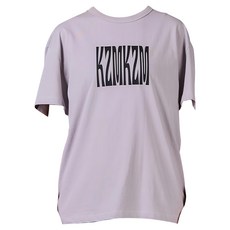 KZM OUTDOOR s03 kzm logo短袖上衣(灰色/L)，舒適透氣，簡約時尚