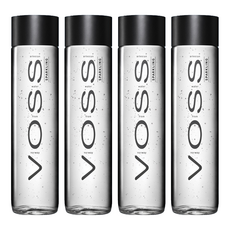 VOSS 芙絲 挪威天然氣泡礦泉水 玻璃瓶裝 800ml, 375ml, 4瓶