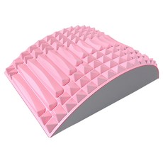 QIDINA 多部位腰椎伸展按摩放鬆輔助墊 靠墊A 升級款, 蜜桃粉