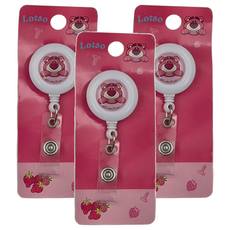 TOY STORY 玩具總動員 迪士尼 伸縮證件扣, 熊抱哥, 3個