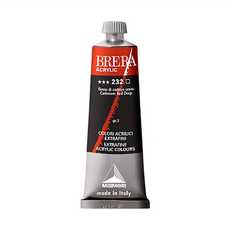 MaIMeRI 美利 BRERA 超細緻壓克力顏料 S2 M0806232 #232CADMIUM RED DEEP深鉻紅, 60ml, 1色