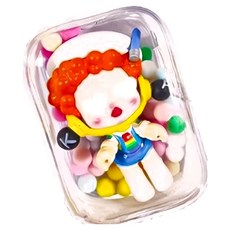 透明溜娃包 小方包 Set, 防水耐磨加厚PVC材質, 8.6cm x 5.6cm x 4cm