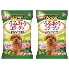 JOYPET 寵倍家 小型犬用 膠原蛋白乾洗巾, 20*30cm, 25張, 2包