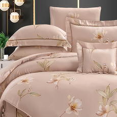 萊伊勒 100支天絲銀離子, 床包 + 鋪棉兩用被套+ 枕套組, 加大