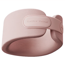 EVERY THINK 護頸枕，含收納提袋, 頸枕202 x 170 x 85mm,提袋120 x 120 x 180mm, 淡粉