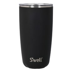 S'well Tumbler 不鏽鋼滑蓋保溫杯, 曜石黑, 1個, 530ml