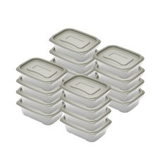 Cimelax 生鮮冰箱收納盒 520毫升 灰色, 16個, 1組