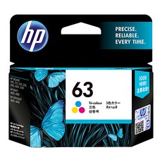 惠普 hp 63 彩色原廠墨水匣 F6U61AA，適用多款HP印表機，色彩鮮明, 1盒
