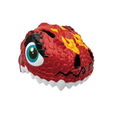 crazy SAFETY 3D恐龍造型兒童安全帽,吸震,LED夜間警示燈,2-8歲, 噴火龍, 1個
