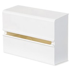 SHIMOYAMA 時尚風免鑽釘無痕壁掛式面紙盒, 白色