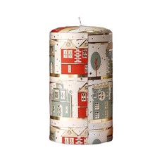 月亮家族 義大利進口蠟燭北歐紅色, 照明淨化空氣擺飾, 1個, 665g