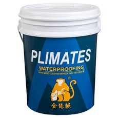 PLIMATES 金絲猴 701防水防熱面漆, 白色, 4kg, 1桶