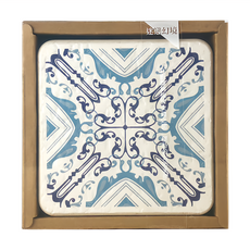 MBM MIT花磚珪藻土杯墊 萬用墊組 M - E, 迷戀幻境, 5片