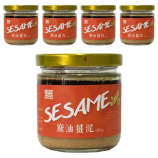 東和製油 麻油薑泥 180g, 嚴選老薑 驅寒暖胃, 特選黑芝麻油 香醇濃郁, 素食者可食用, 5罐