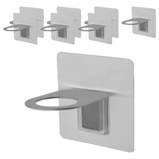 Easy 易立家 304不鏽鋼單瓶罐架 防水防鏽 免釘免鑽 不留痕跡, 透明色, 8個