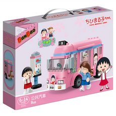 BanBao 邦寶積木 櫻桃小丸子 積木系列, 公共汽車 粉色, 1盒