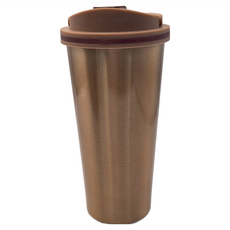 金屬亮面咖啡杯 500ML 304不鏽鋼, 玫瑰金, 1個