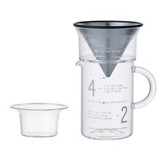 KINTO SCS簡約咖啡沖泡壺組 600ml, 1組, 透明