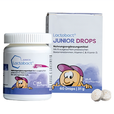 Lactobact 萊德寶 JUNIOR DROPS 孩童配方錠狀益生菌 橘子風味, 1個, 60顆